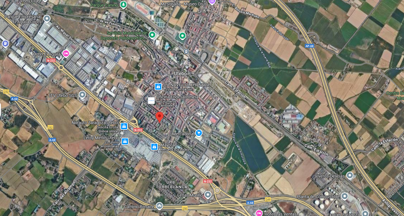 Vista exterior de Pis en venda en Utebo