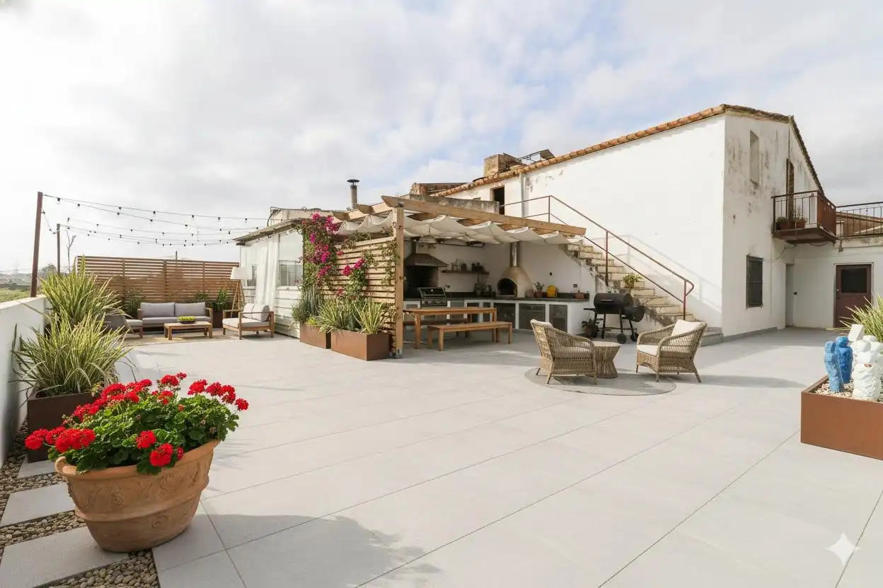 Terrace of Country homes for sale in Sant Boi de Llobregat  with Private garden, Terrace and Storage room