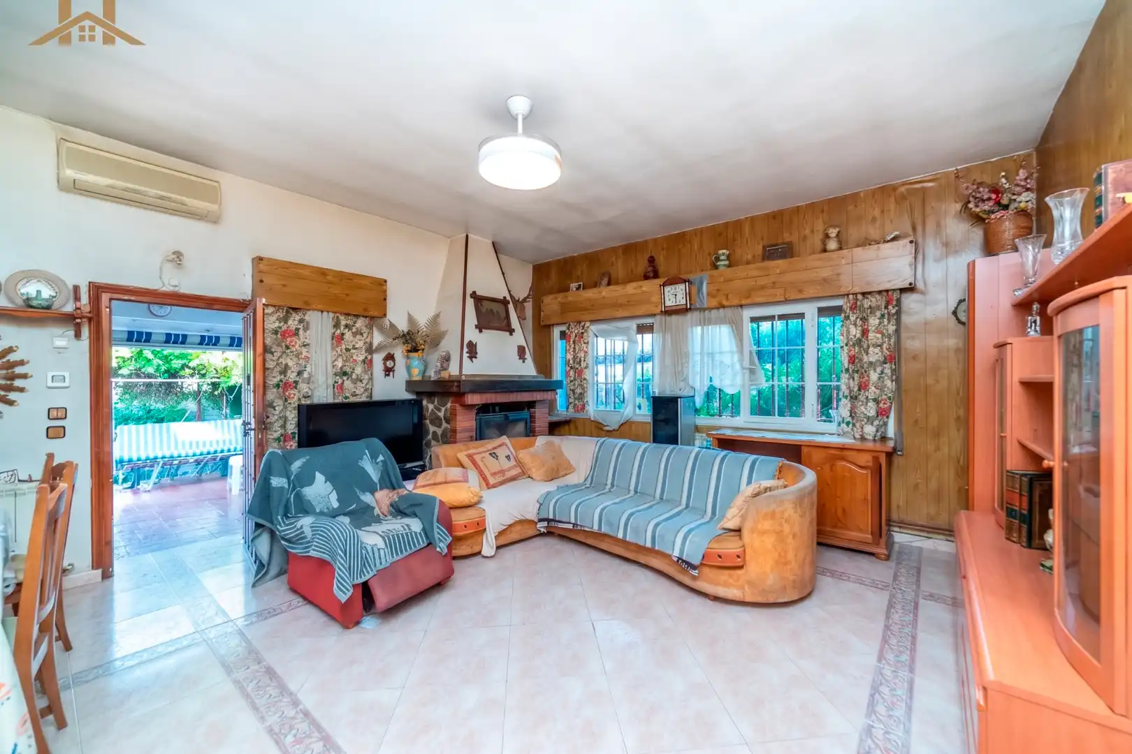 Sala de estar de Casa o chalet en venta en El Álamo con Aire acondicionado, Calefacción y Jardín privado