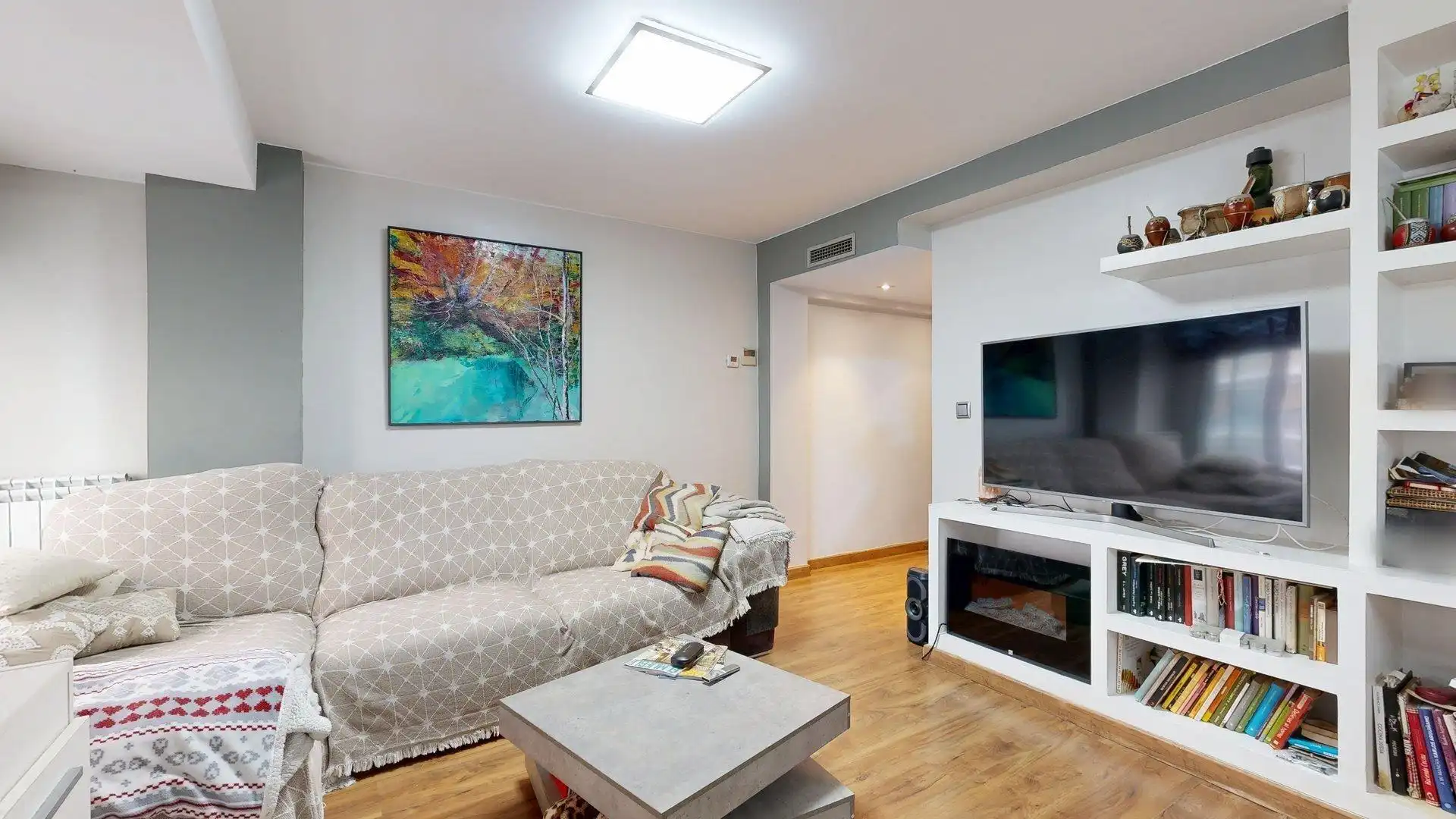 Wohnzimmer von Wohnung zum Verkauf in Zaragoza mit Heizung, Terrasse und Balkon