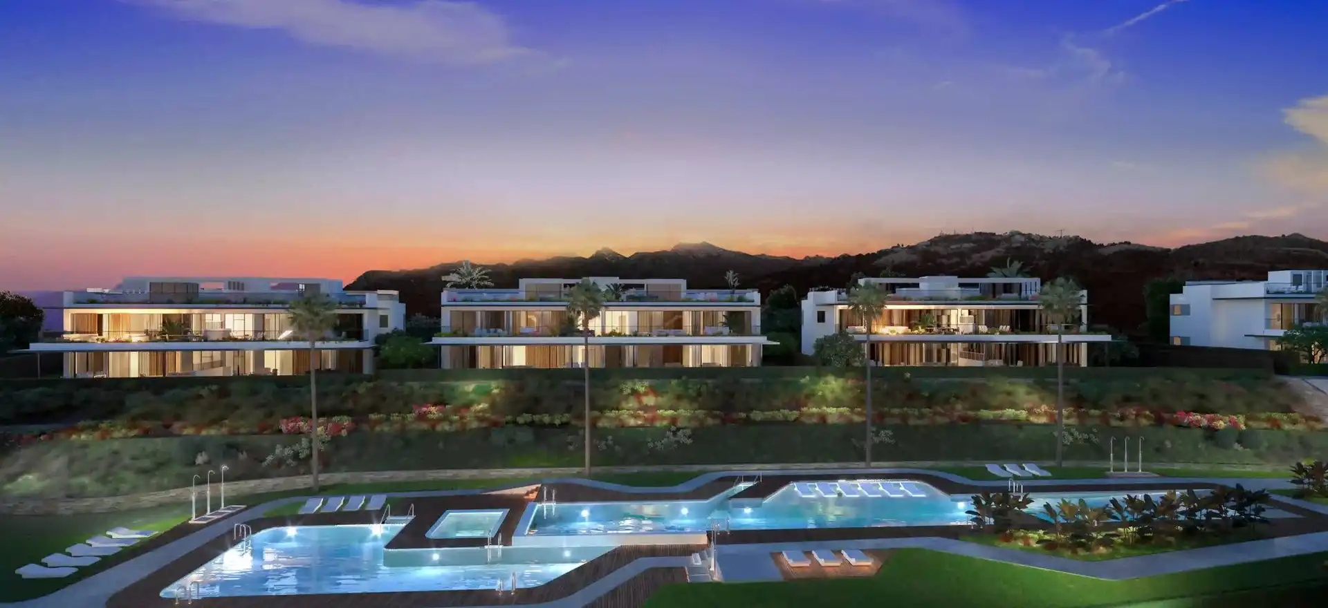 Vista exterior de Àtic en venda en Marbella amb Aire condicionat, Calefacció i Jardí privat