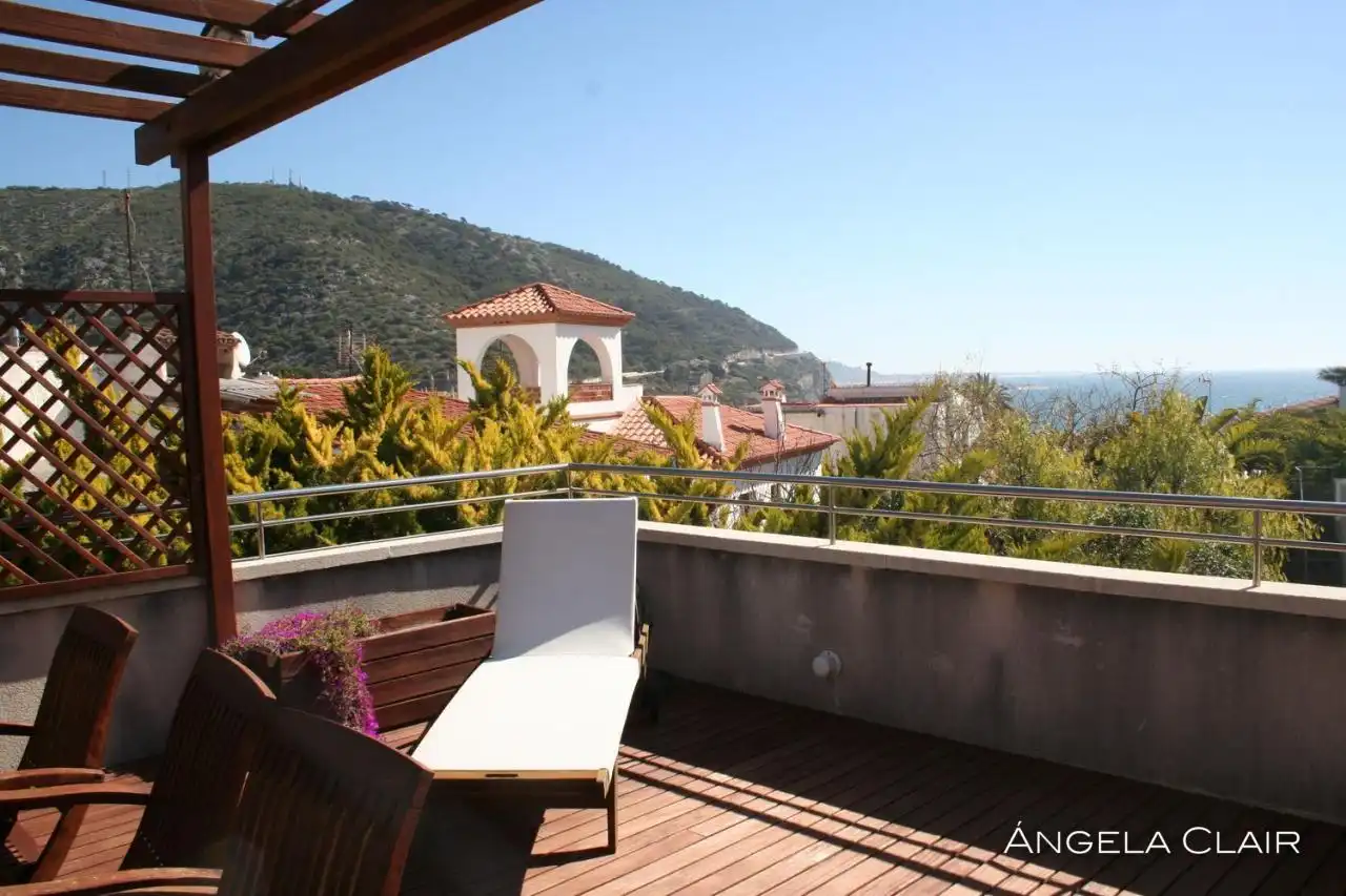 Terrace of Flat for rent in Sitges  with Air Conditioner, Heating and Parquet flooring