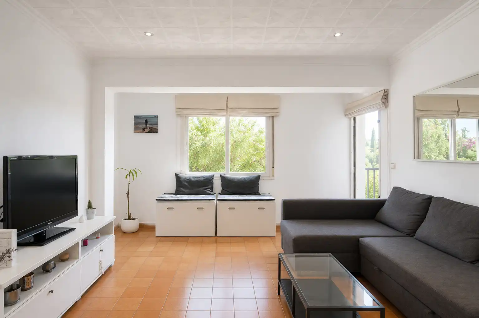 Sala de estar de Piso en venta en  Palma de Mallorca con Balcón
