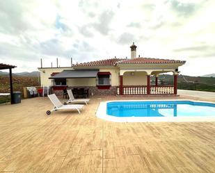 Swimming pool of House or chalet for sale in Álora  with Air Conditioner, Private garden and Terrace