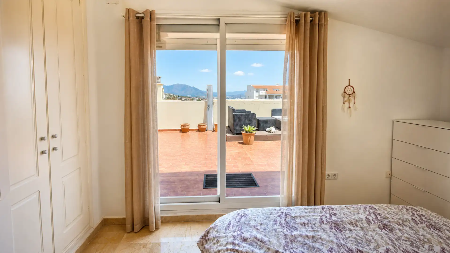 Bedroom of Attic for sale in Manilva  with Air Conditioner, Terrace and Swimming Pool