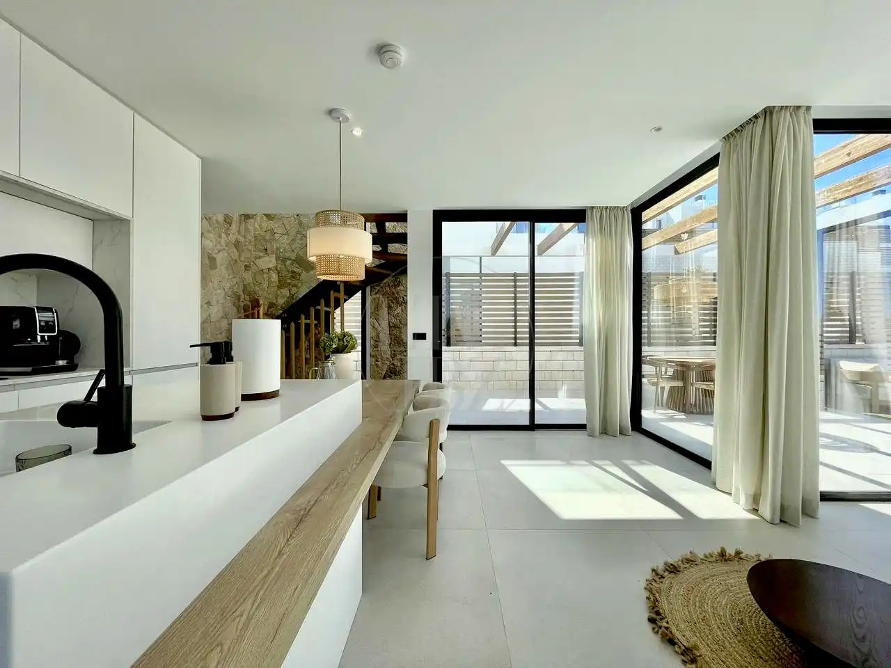 Terrasse von Haus oder Chalet zur Miete in Sant Josep de sa Talaia mit Klimaanlage, Privatgarten und Terrasse