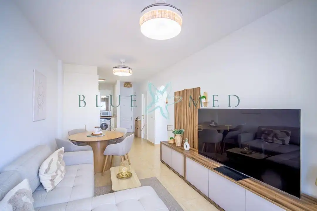 Sala de estar de Apartamento en venta en Puerto de Mazarrón