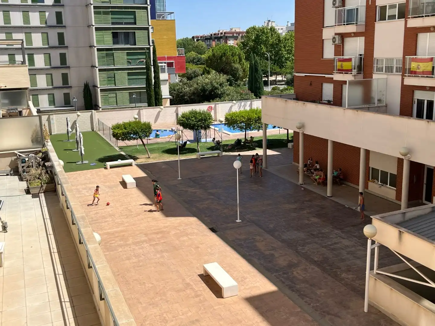 Exterior view of Flat for sale in  Albacete Capital  with Air Conditioner, Terrace and Balcony