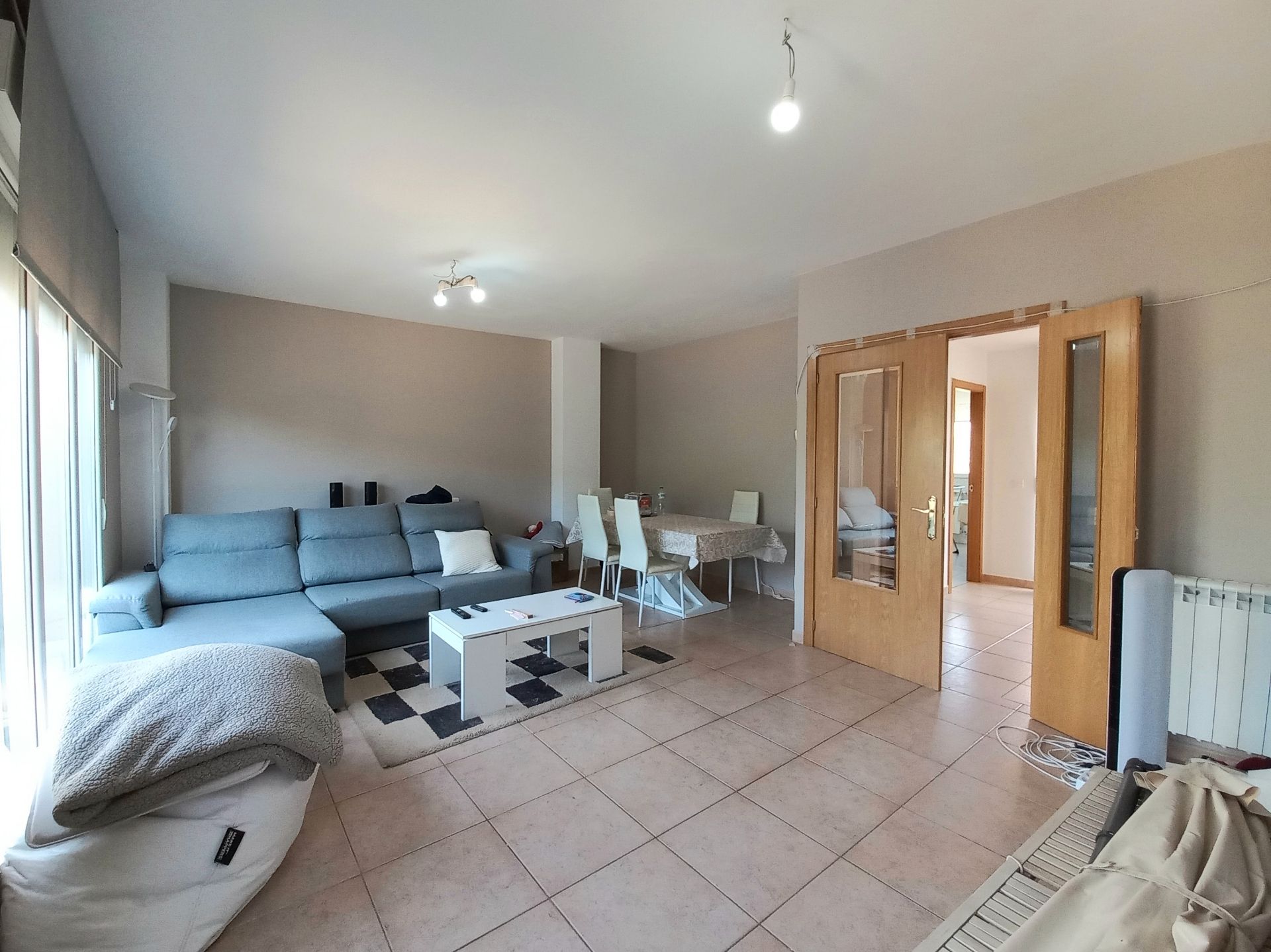 Sala d'estar de Casa adosada en venda en Valdorros amb Calefacció, Jardí privat i Terrassa