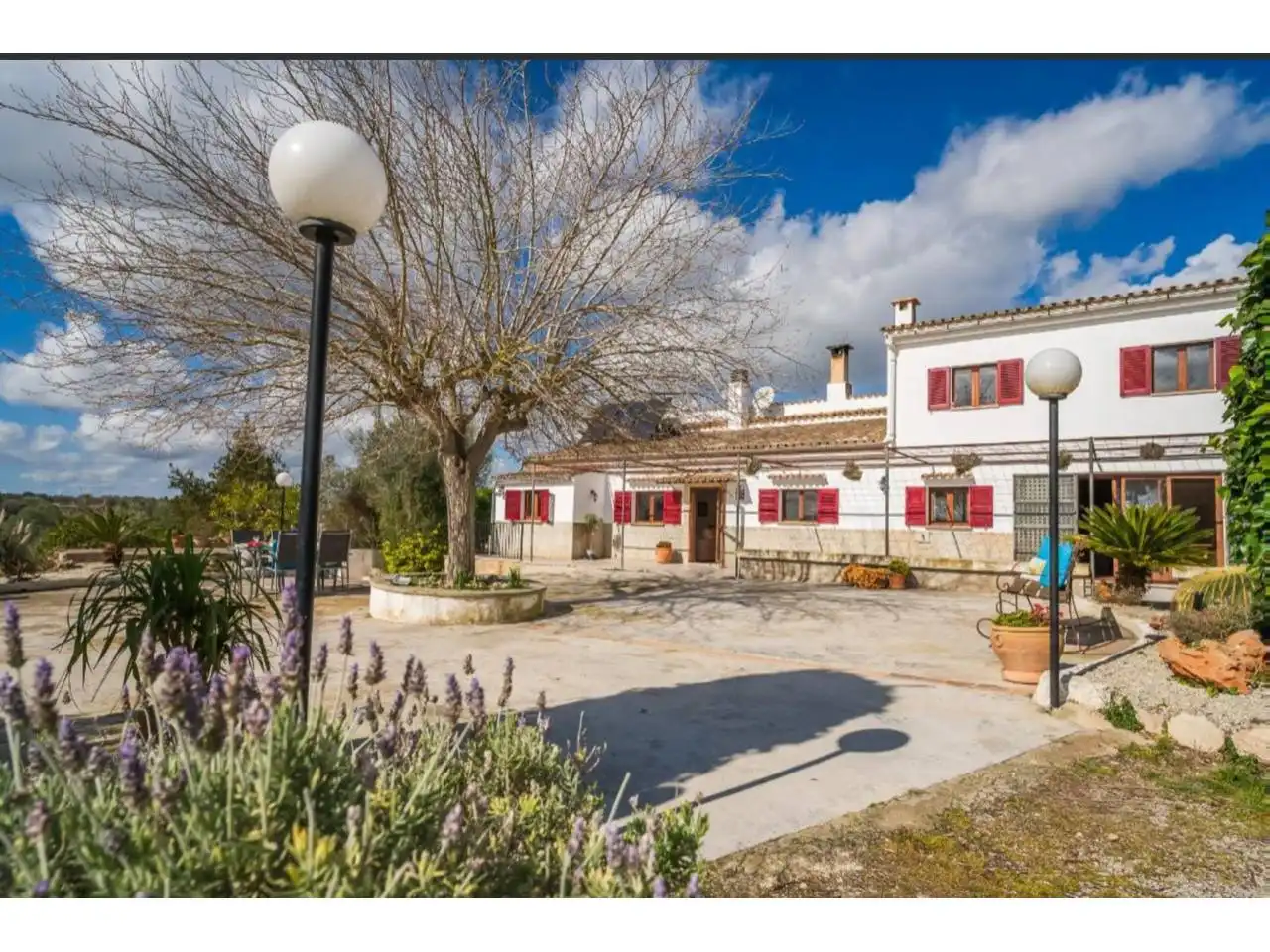 Außenansicht von Country house zur Miete in Lloret de Vistalegre mit Klimaanlage, Privatgarten und Terrasse
