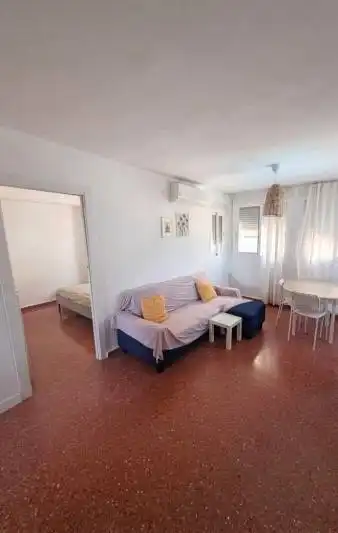 Dormitori de Apartament de lloguer en La Pobla de Farnals amb Aire condicionat, Moblat i Balcó