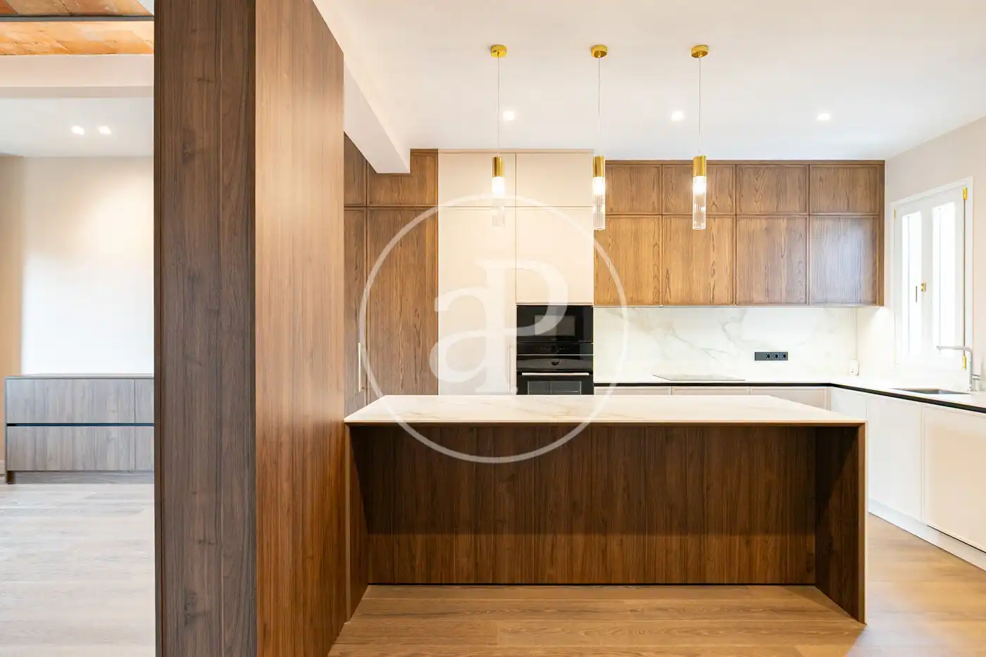 Kitchen of Flat for sale in Barcelona  with Air Conditioner, Heating and Balcony