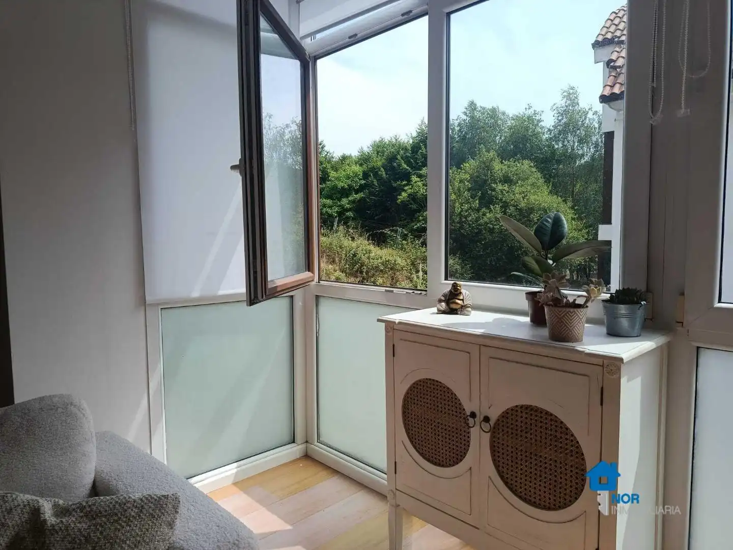 Balcony of Flat for rent in Limpias  with Furnished