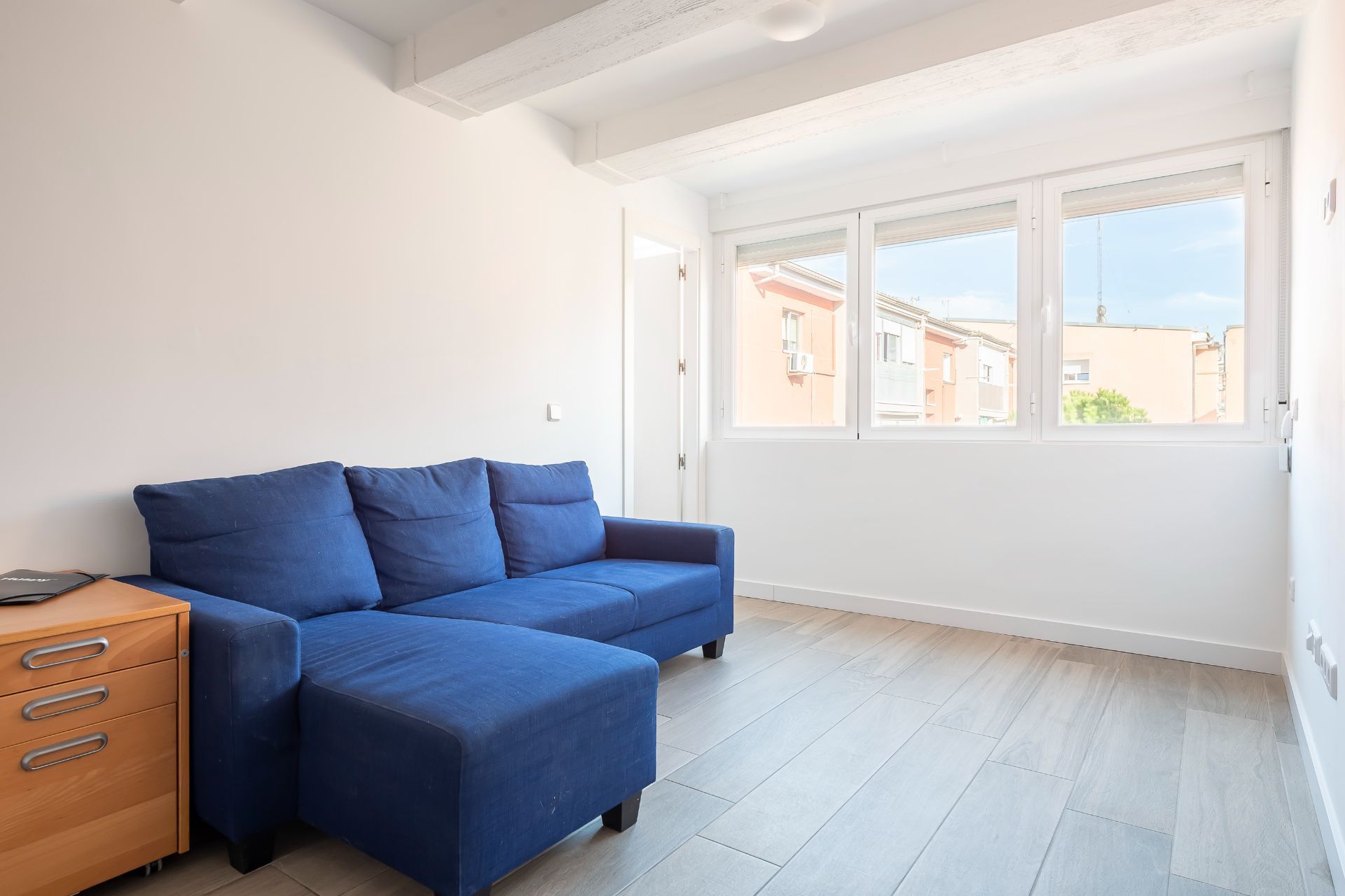 Living room of Flat for sale in  Madrid Capital  with Heating