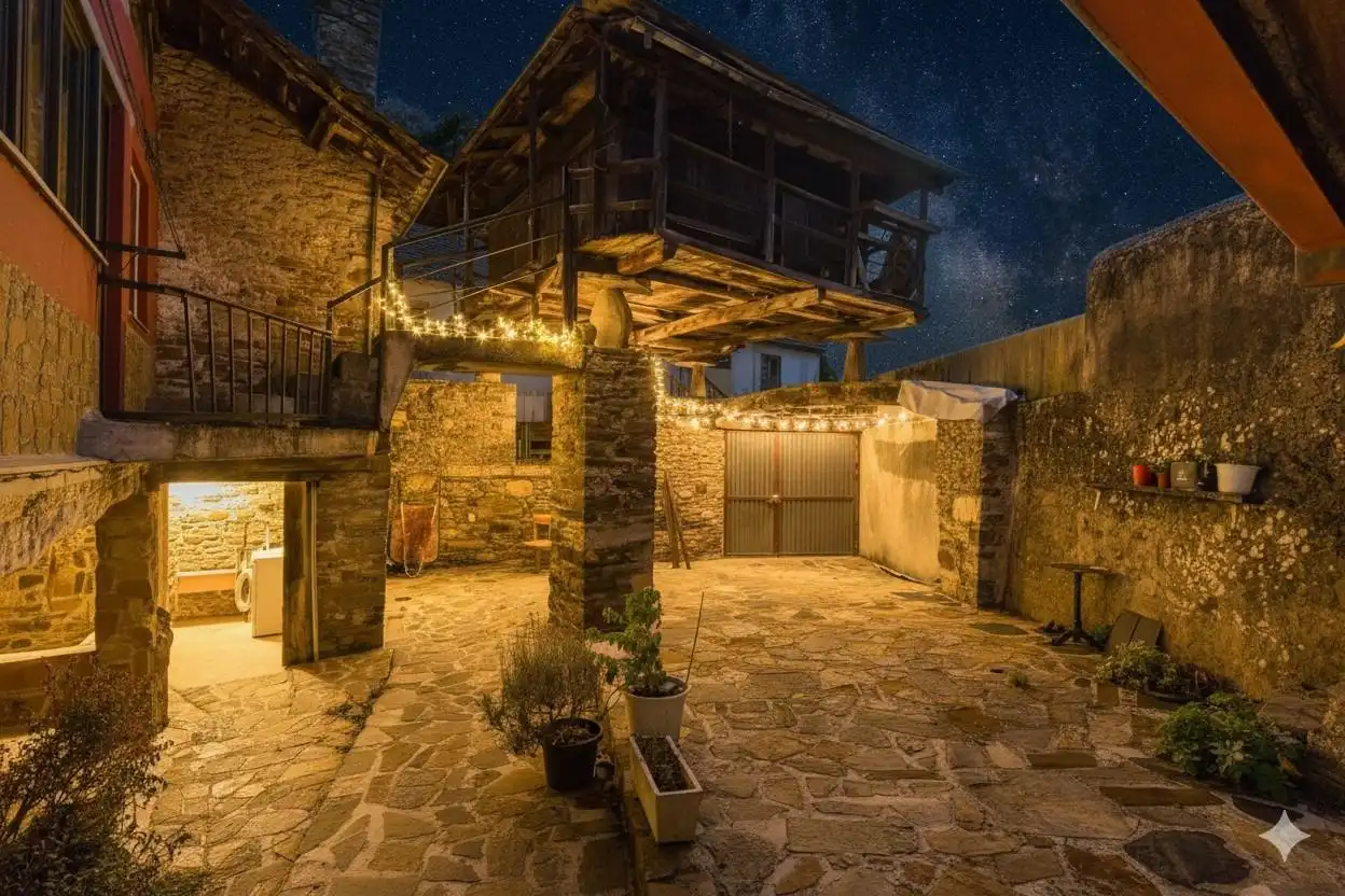 Terrassa de Casa o xalet en venda en Cangas del Narcea amb Calefacció, Jardí privat i Terrassa