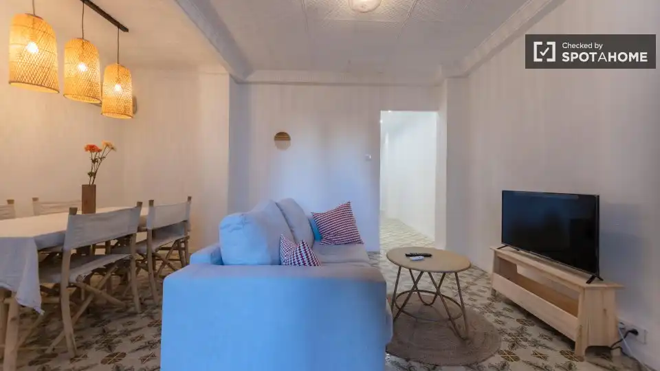 Sala de estar de Piso de alquiler en Mislata con Aire acondicionado, Calefacción y Amueblado