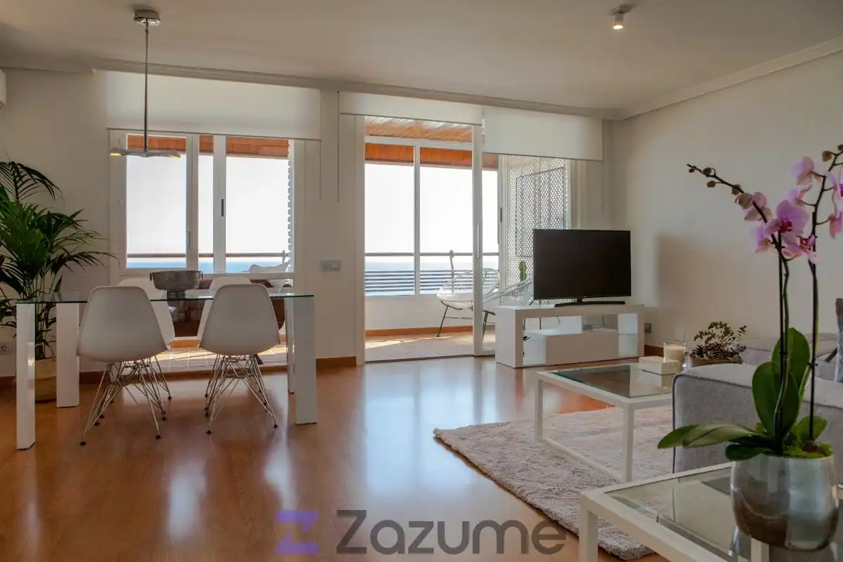 Sala d'estar de Pis de lloguer en Alicante / Alacant amb Aire condicionat, Calefacció i Parquet