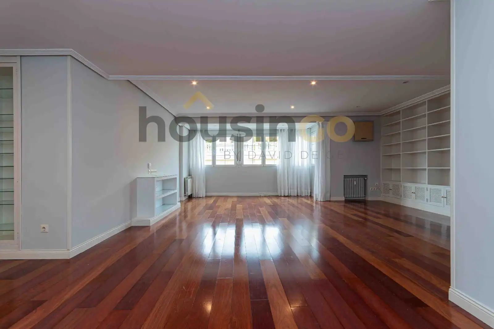 Wohnzimmer von Wohnung zur Miete in Madrid mit Klimaanlage, Heizung und Parkett
