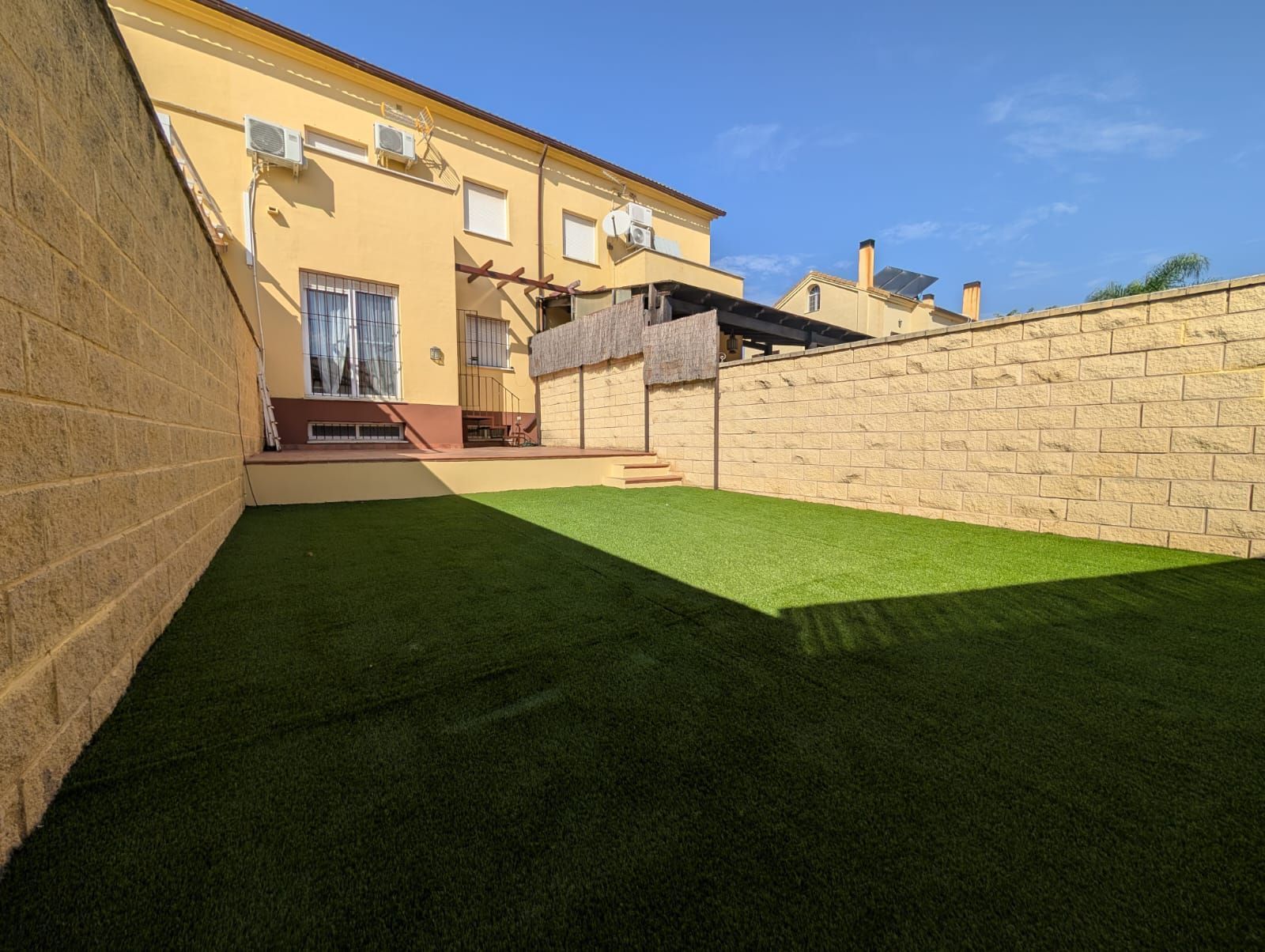 Garden of Single-family semi-detached to rent in Aljaraque  with Air Conditioner