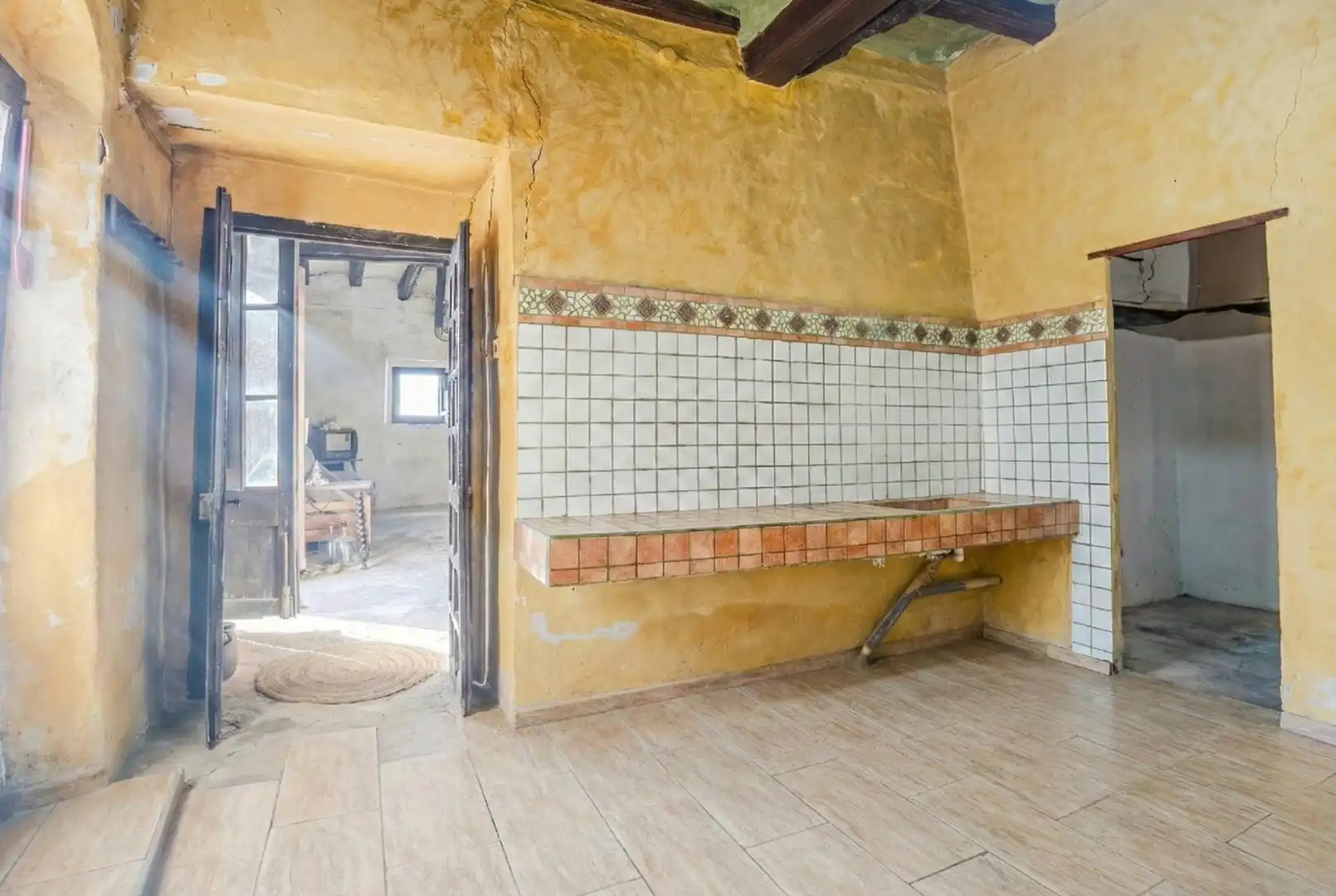 Cocina de Finca rústica en venta en Forès con Calefacción, Terraza y Balcón