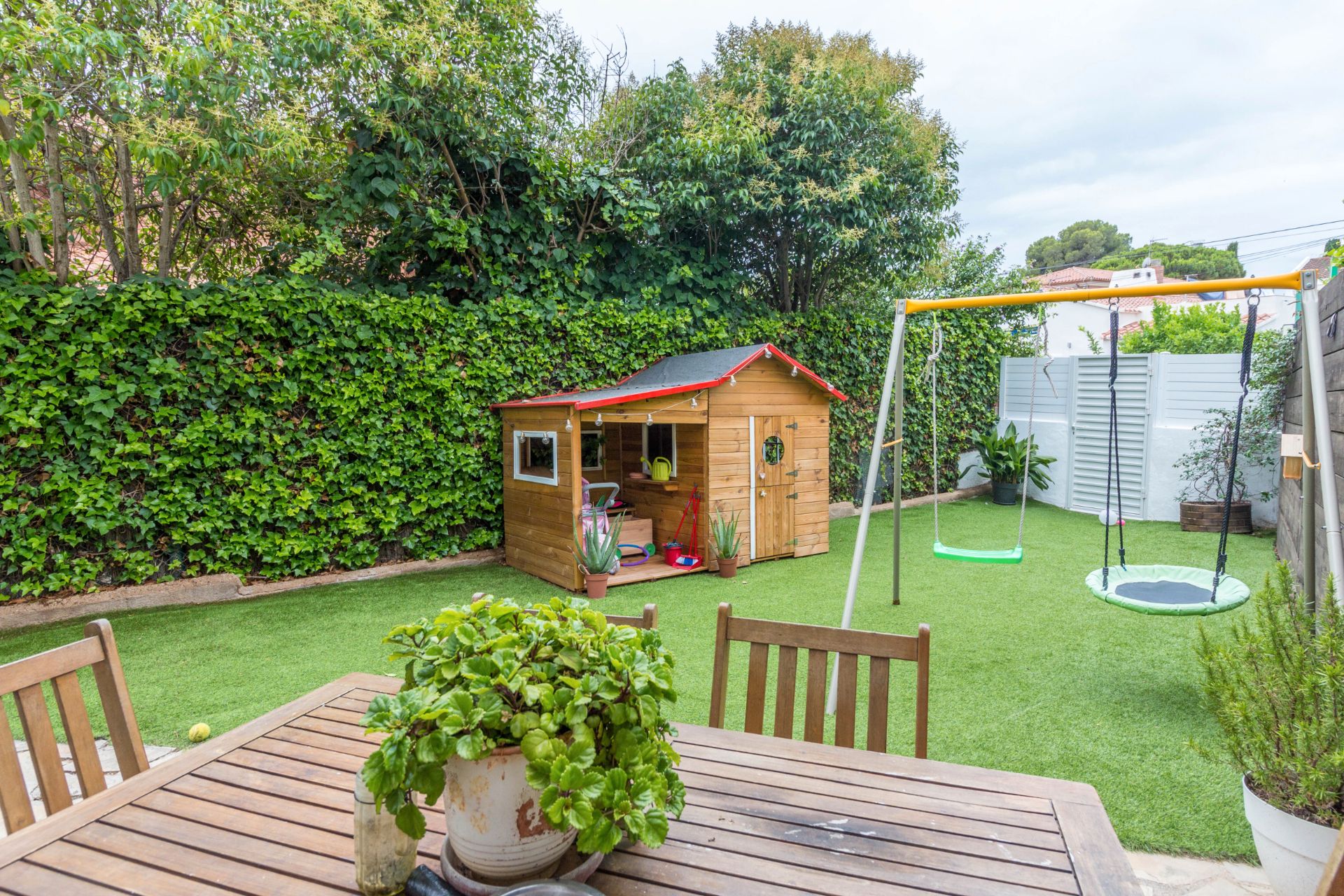 Garden of Single-family semi-detached for sale in Cambrils  with Air Conditioner, Private garden and Parquet flooring