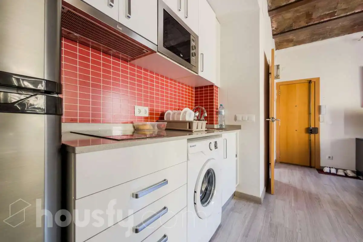 Cocina de Piso en venta en Barcelona con Aire acondicionado, Parquet y Amueblado