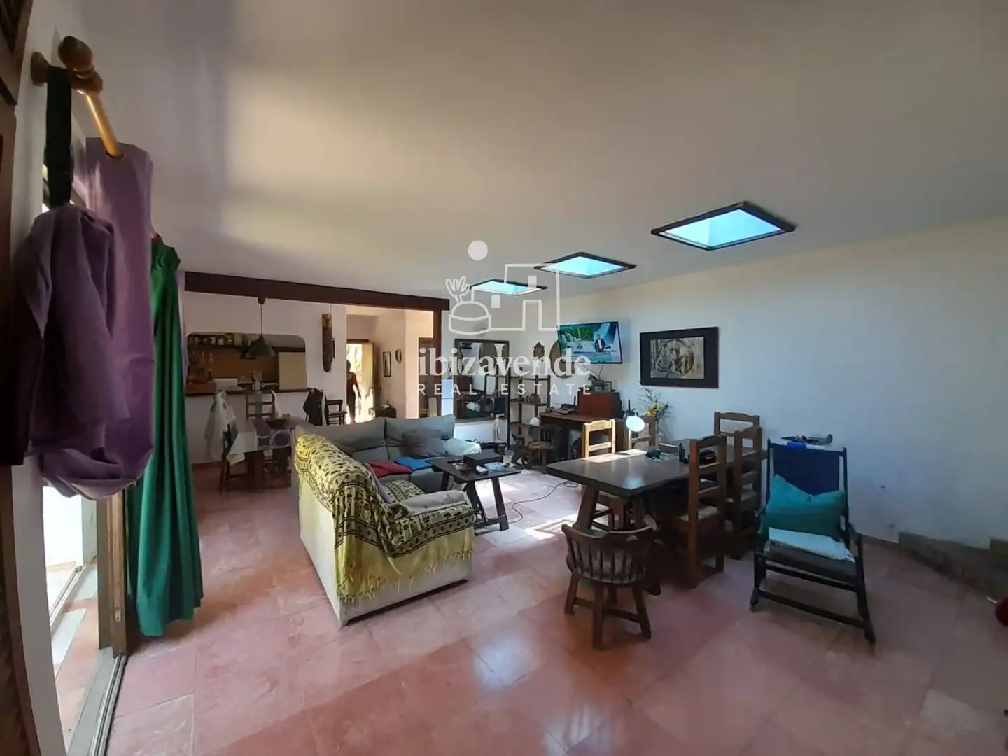 Sala d'estar de Casa o xalet en venda en Sant Joan de Labritja amb Moblat