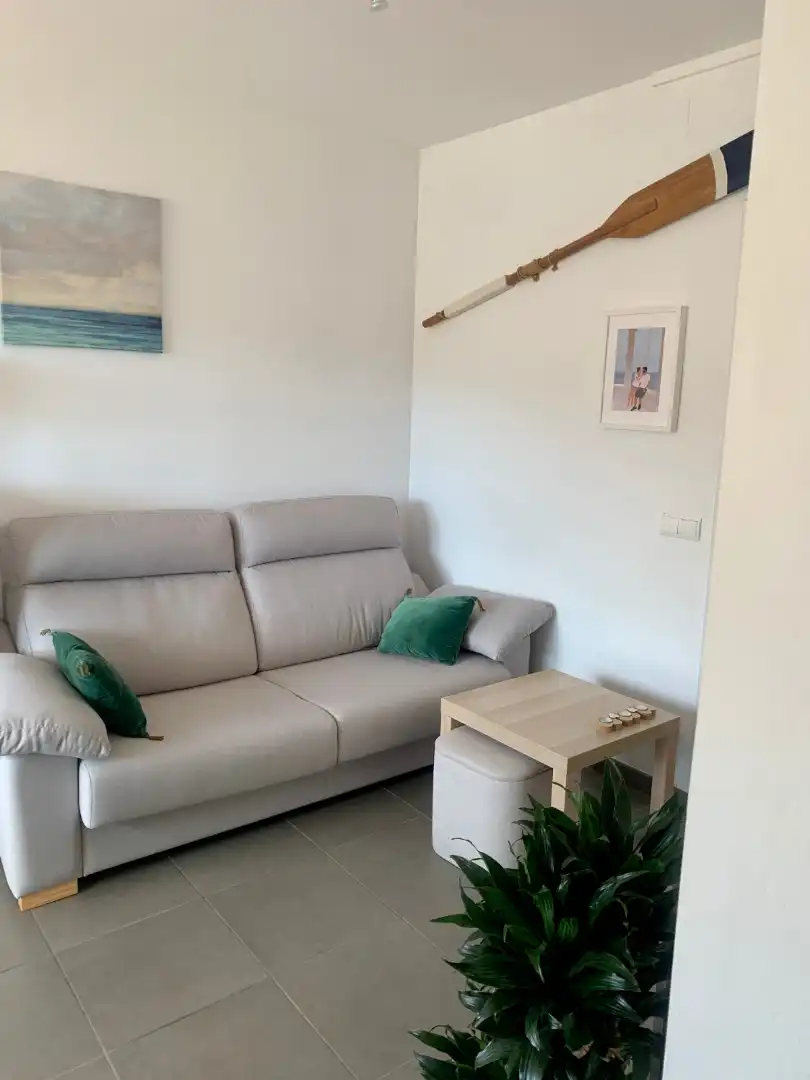 Wohnzimmer von Wohnung zum Verkauf in Sant Feliu de Guíxols mit Heizung, Terrasse und Ofen