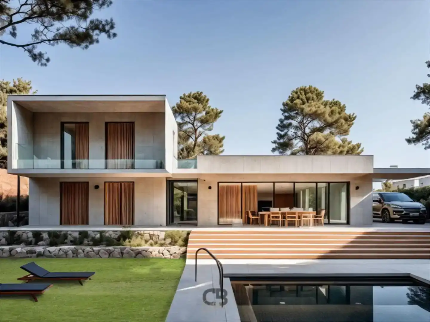 Vista exterior de Piso en venta en Matadepera con Aire acondicionado, Jardín privado y Parquet