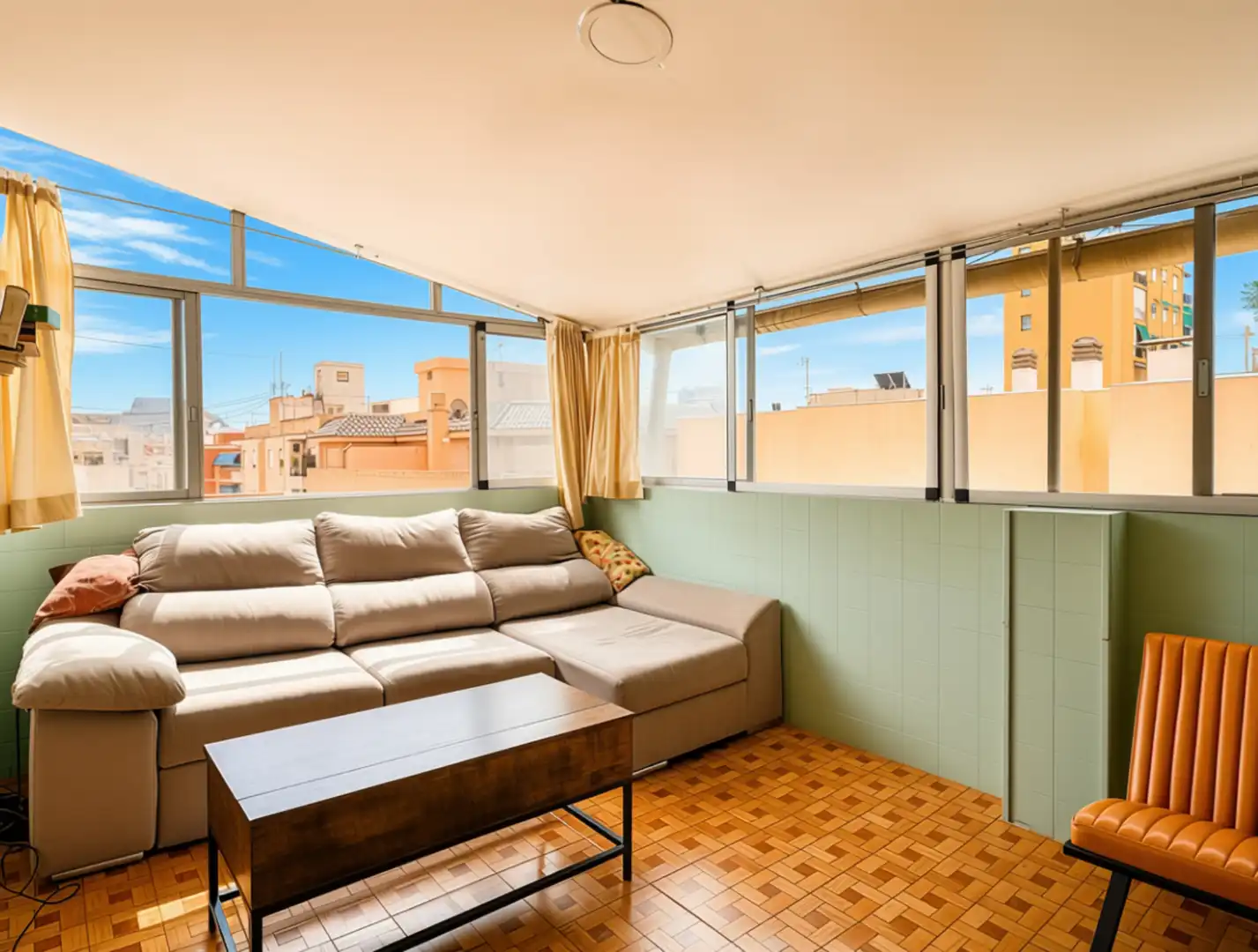Terrasse von Wohnung zum Verkauf in Alicante / Alacant mit Klimaanlage, Möbliert und Waschmaschine