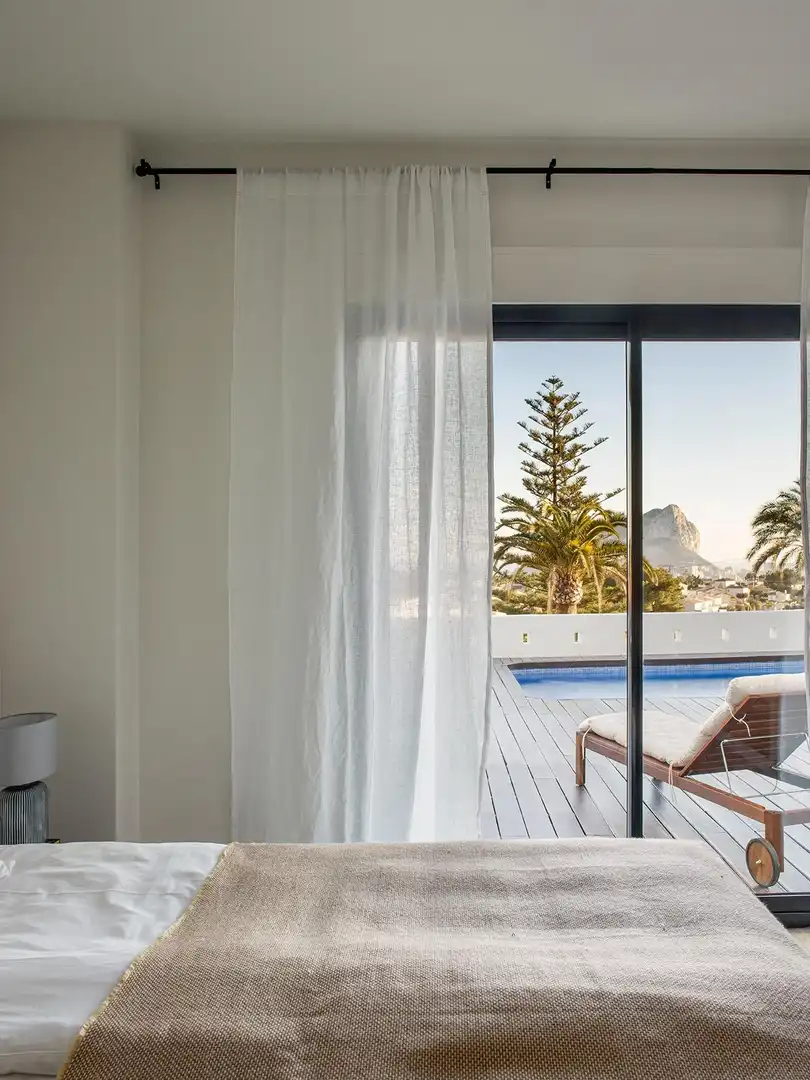 Bedroom of Houses for sale in Calpe / Calp  with Air Conditioner, Heating and Private garden