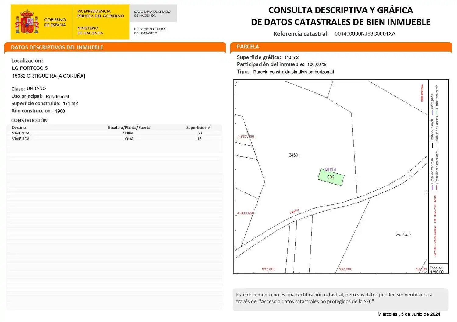 Casa rústica amb jardí en venda a Lugar Portobo 1, imagen 23