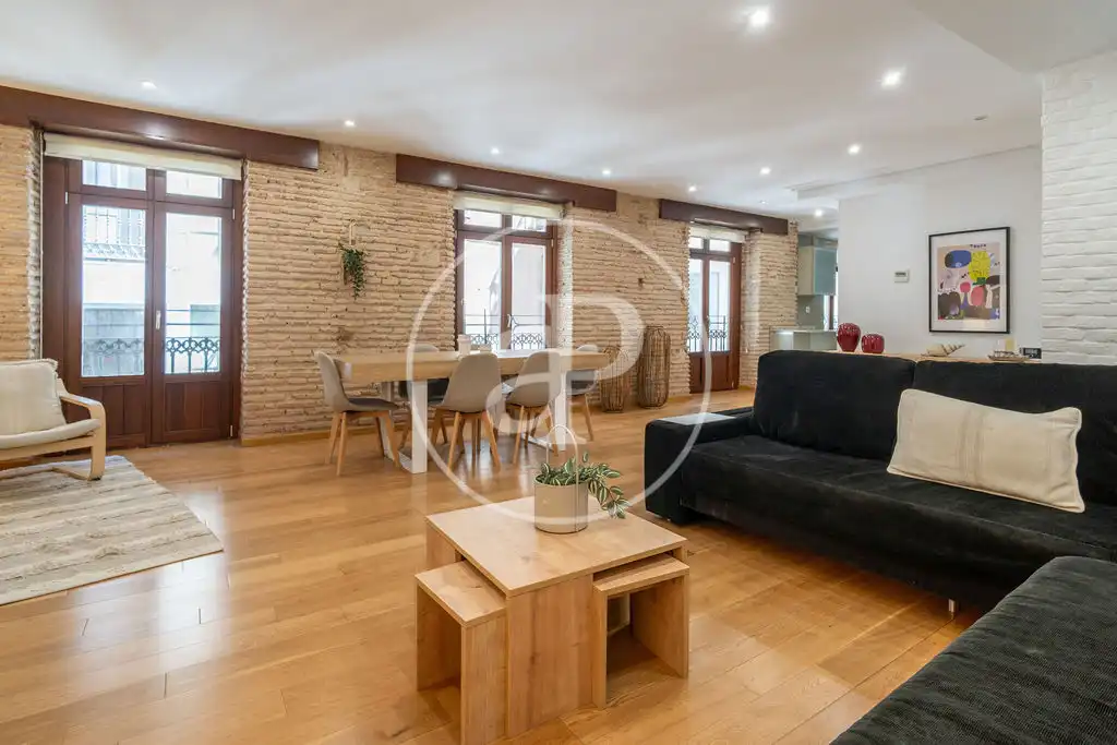 Sala de estar de Piso de alquiler en Valencia con Aire acondicionado, Calefacción y Terraza