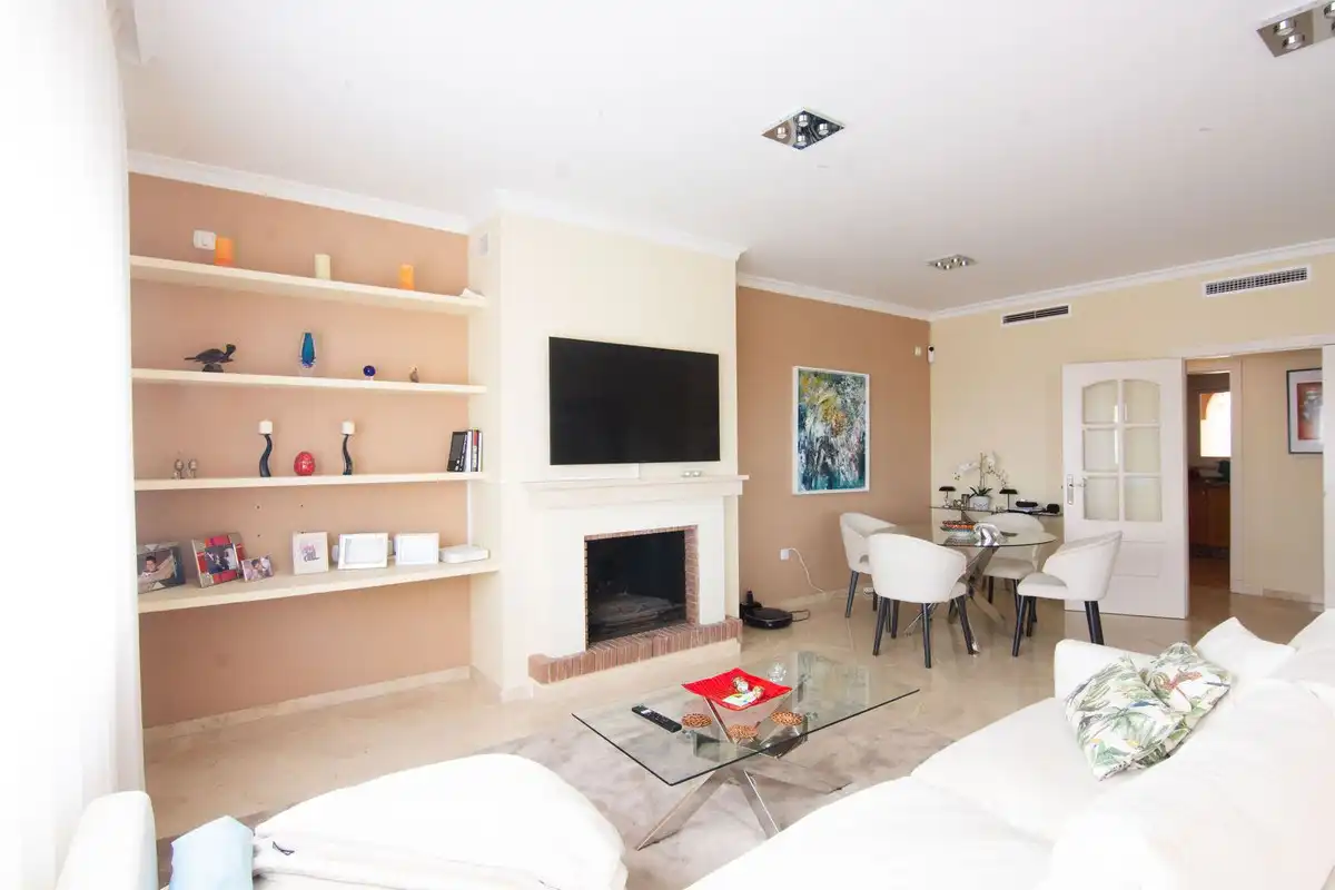 Sala de estar de Piso en venta en Ojén con Trastero y Piscina