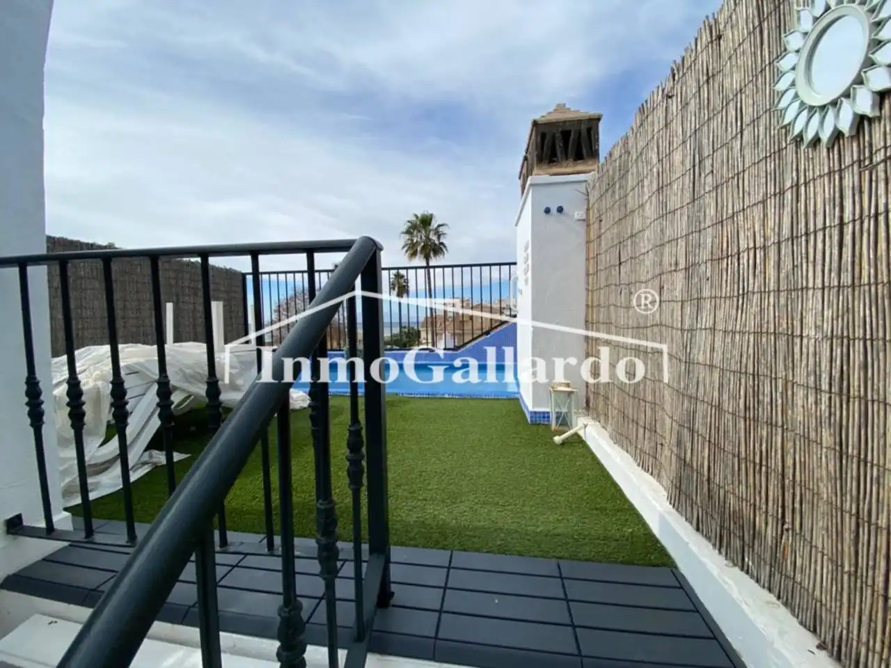 Außenansicht von Haus oder Chalet zur Miete in Rincón de la Victoria mit Klimaanlage, Privatgarten und Terrasse