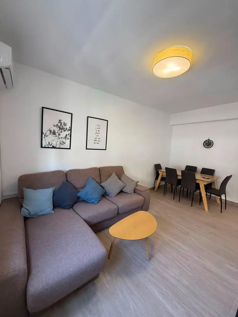 Living room of Flat for sale in Murcia  with Air Conditioner, Private garden and Furnished
