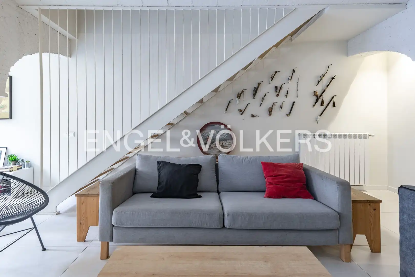 Sala d'estar de Dúplex en venda en Barcelona amb Aire condicionat, Calefacció i Parquet