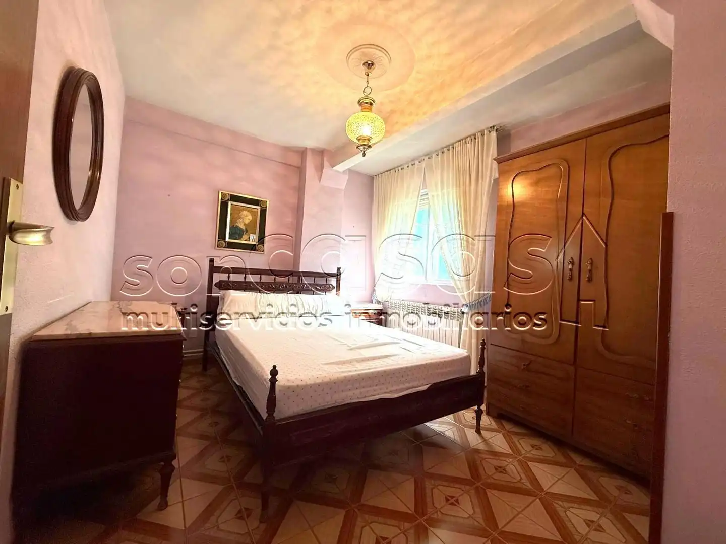 Bedroom of Flat for sale in Alcorcón  with Heating, Terrace and Furnished