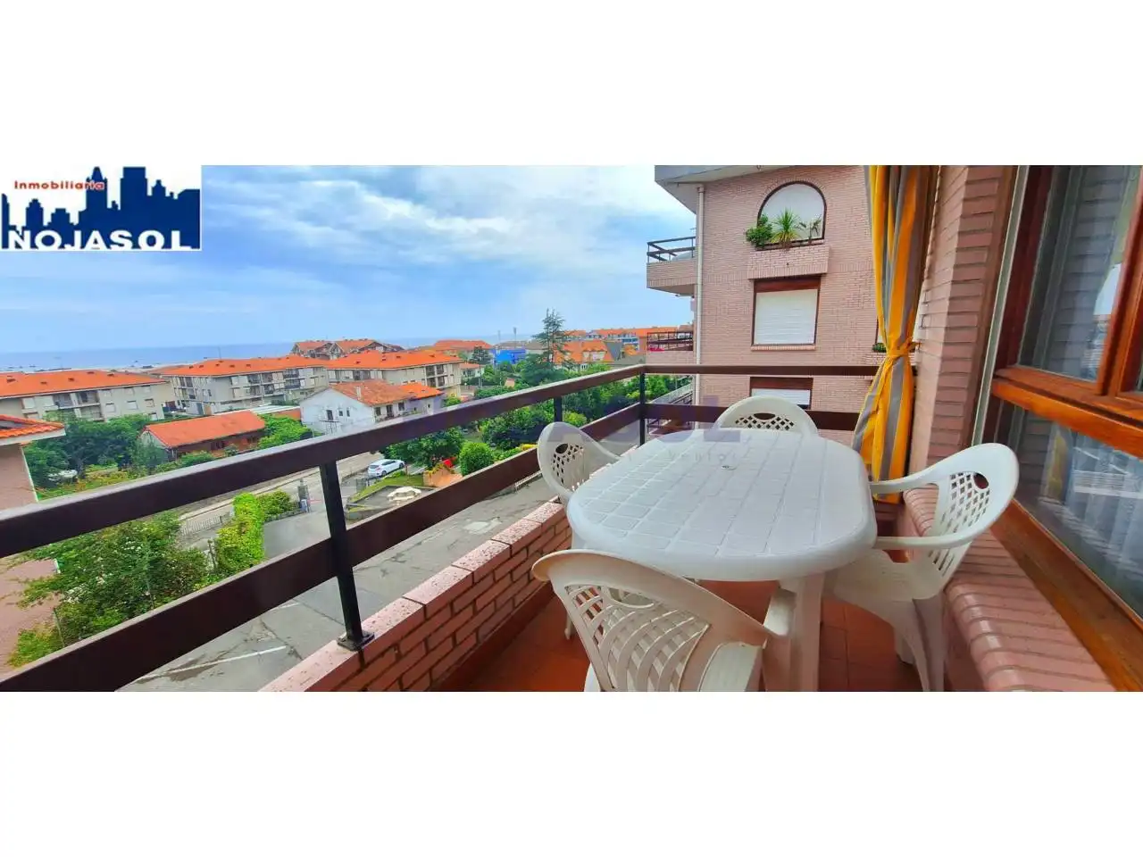 Terrassa de Apartament de lloguer en Noja amb Calefacció, Terrassa i Moblat