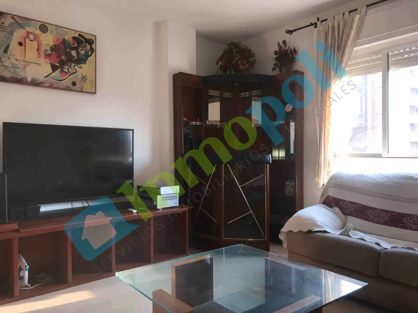 Wohnzimmer von Wohnung zur Miete in Badajoz mit Klimaanlage, Möbliert und Ofen