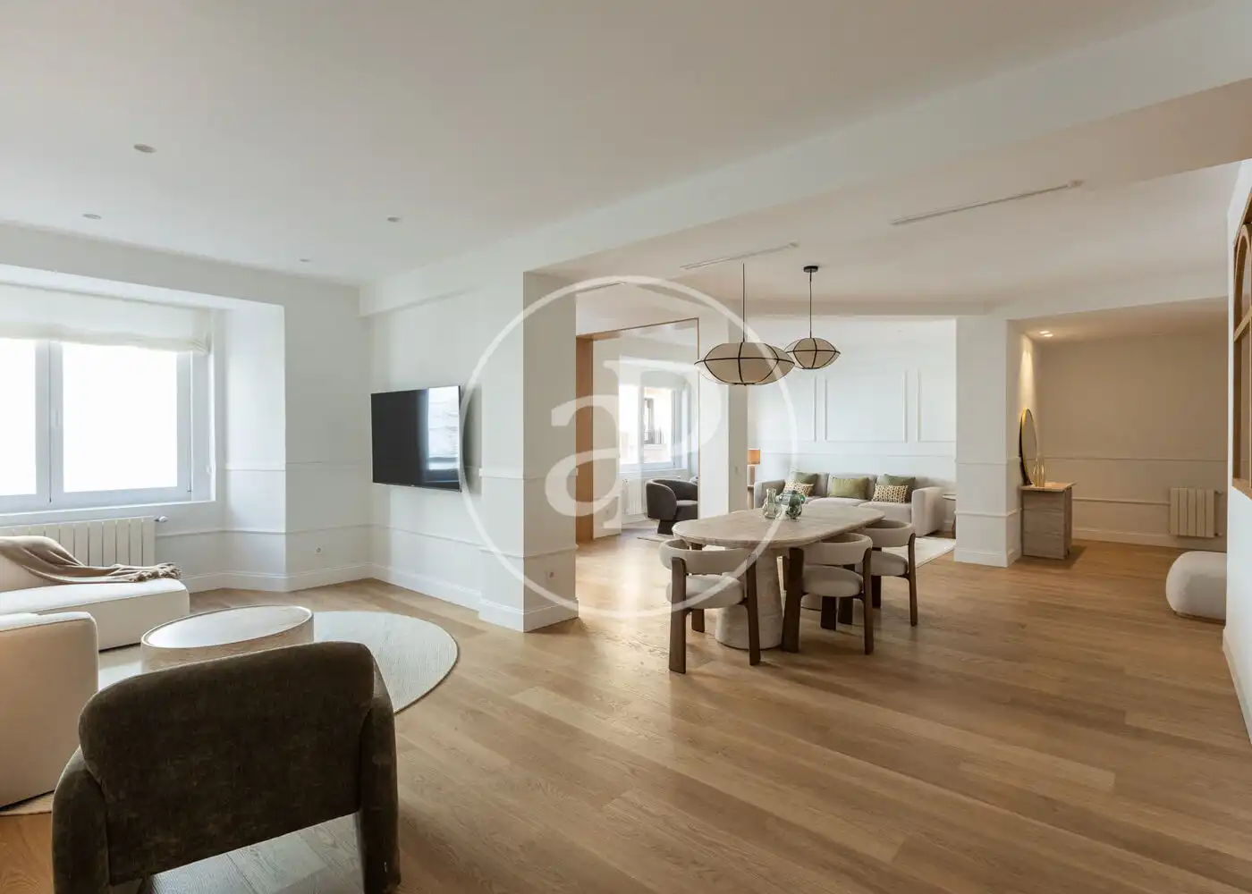 Wohnzimmer von Wohnung zum Verkauf in Madrid mit Klimaanlage, Heizung und Möbliert