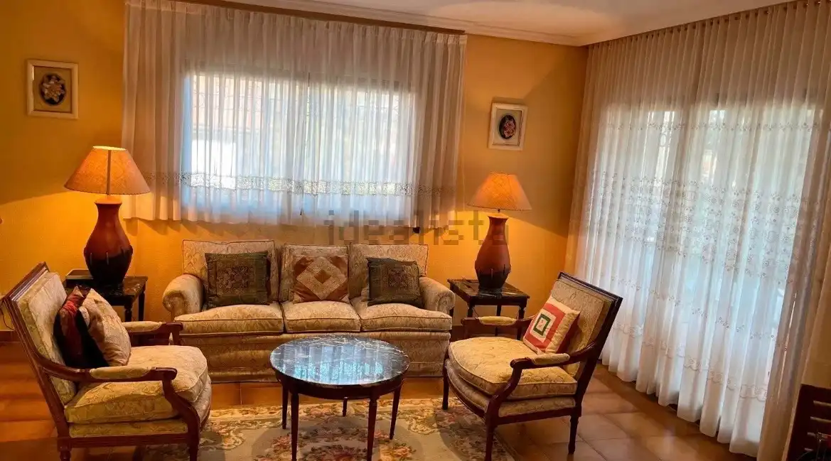 Sala d'estar de Casa o xalet de lloguer en Becerril de la Sierra amb Aire condicionat, Calefacció i Jardí privat