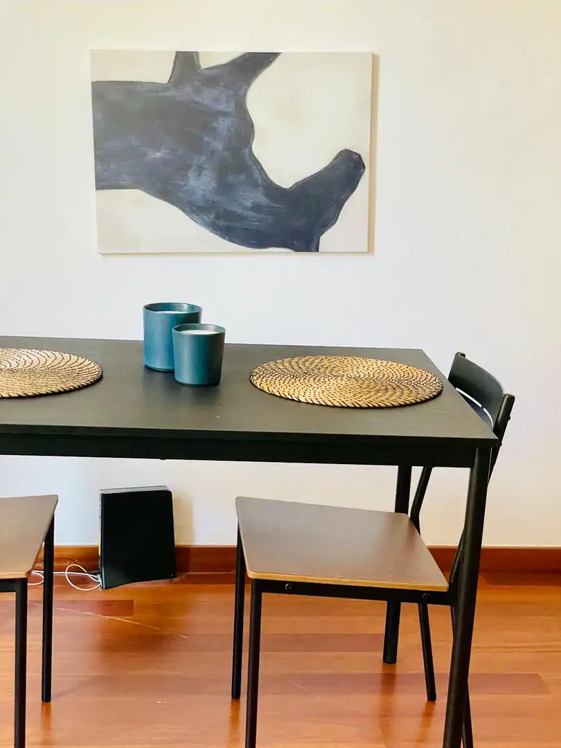 Esszimmer von Wohnung zur Miete in Barcelona mit Klimaanlage, Heizung und Möbliert