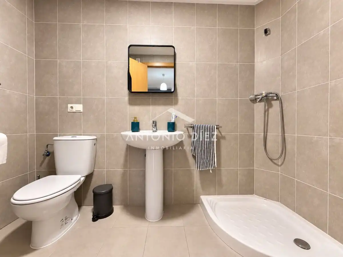 Bathroom of Flat for rent in Aspe  with Air Conditioner, Storage room and Balcony
