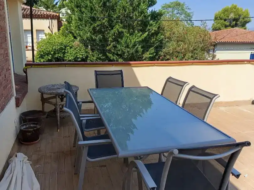 Terrasse von Country house zur Miete in Sant Cugat del Vallès mit Klimaanlage, Privatgarten und Abstellraum