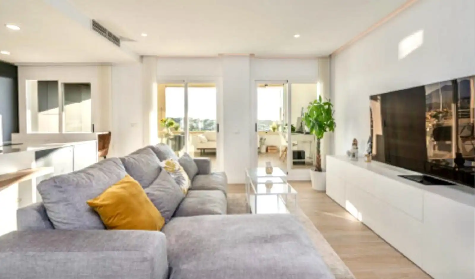 Sala de estar de Apartamento en venta en Mijas con Aire acondicionado, Terraza y Trastero