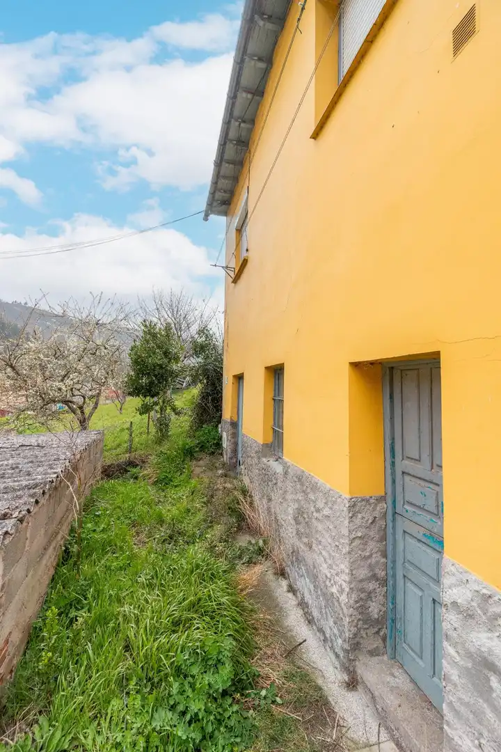 Vista exterior de Casa o xalet en venda en Cangas del Narcea amb Calefacció, Jardí privat i Terrassa