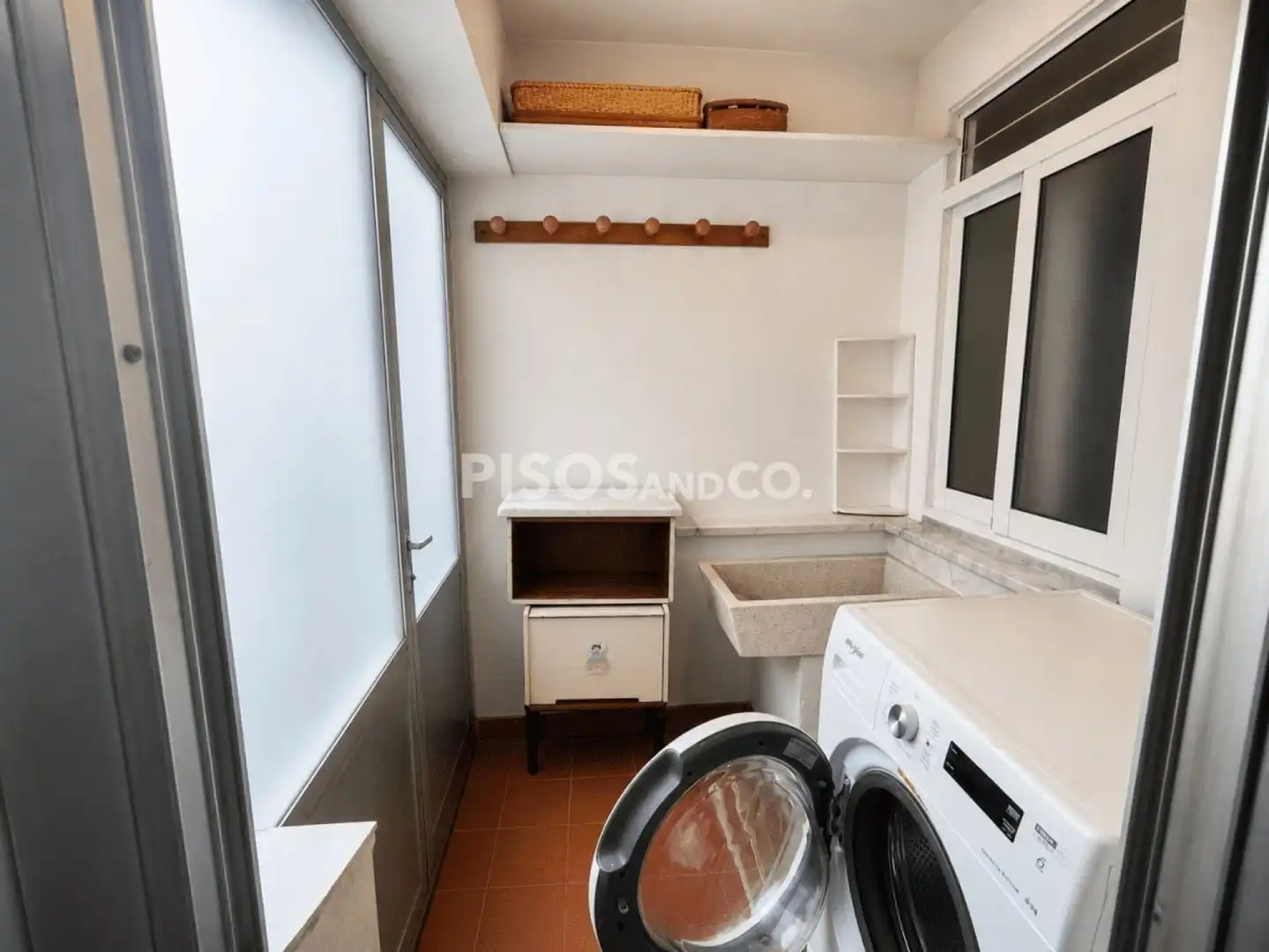 Kitchen of Flat for sale in A Coruña Capital   with Heating, Terrace and Furnished