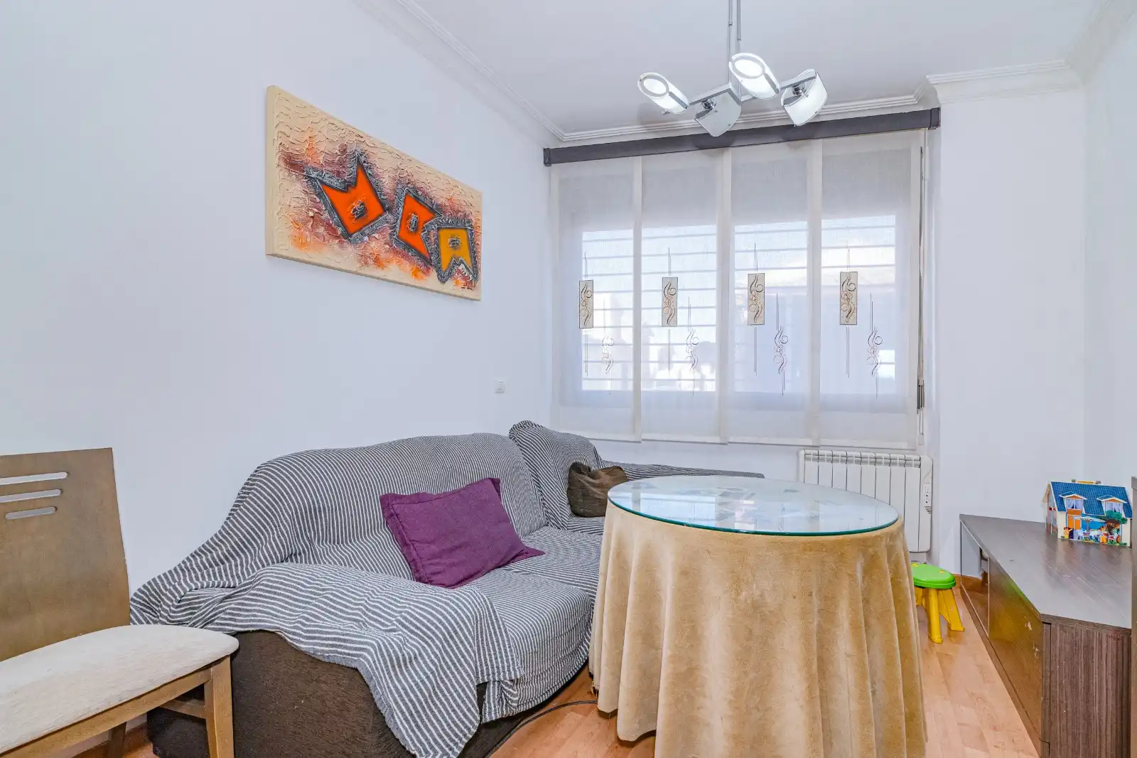 Wohnzimmer von Wohnung zum Verkauf in Peligros mit Klimaanlage, Heizung und Parkett
