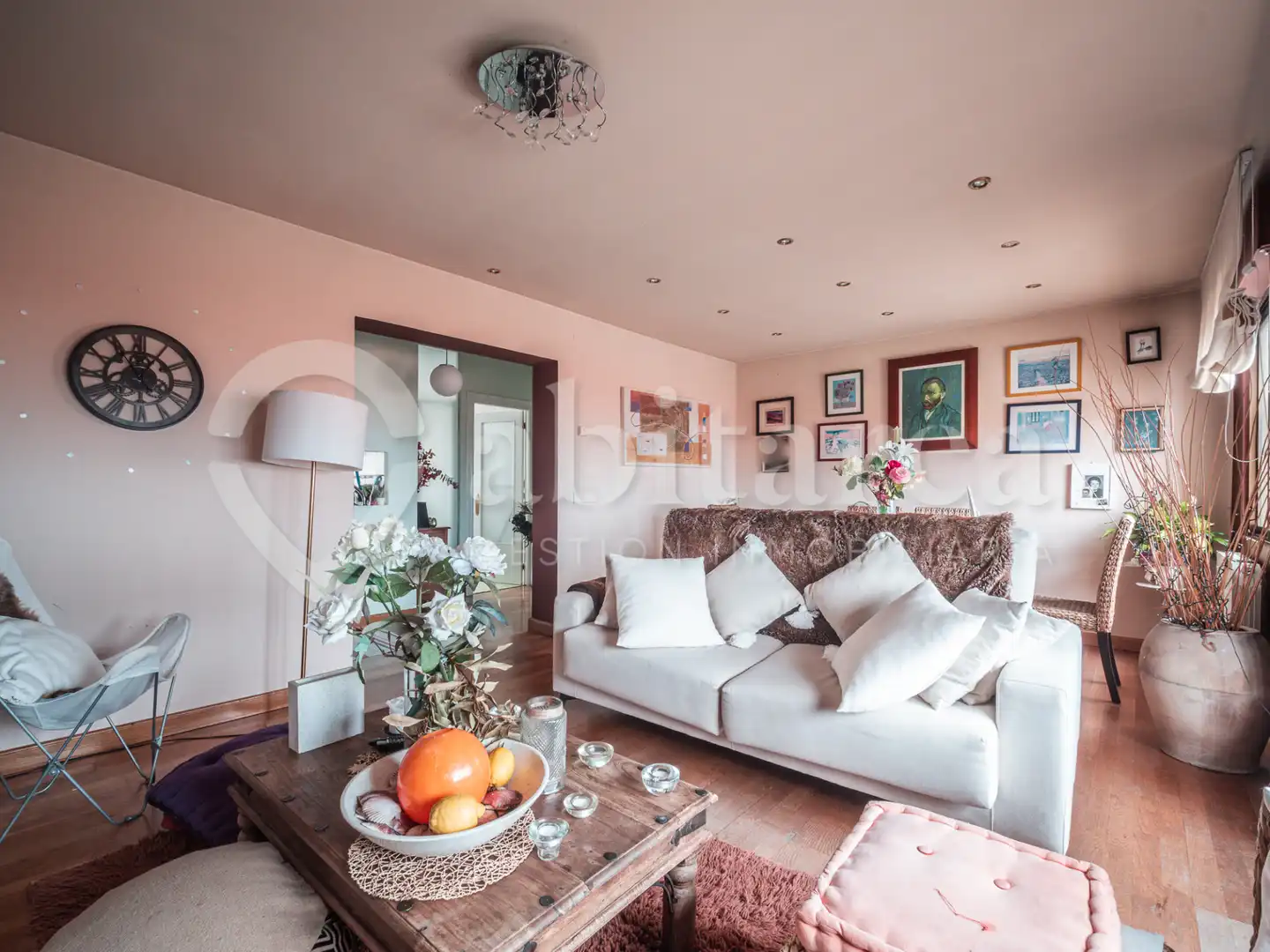 Living room of Flat for sale in Santander  with Heating and Parquet flooring